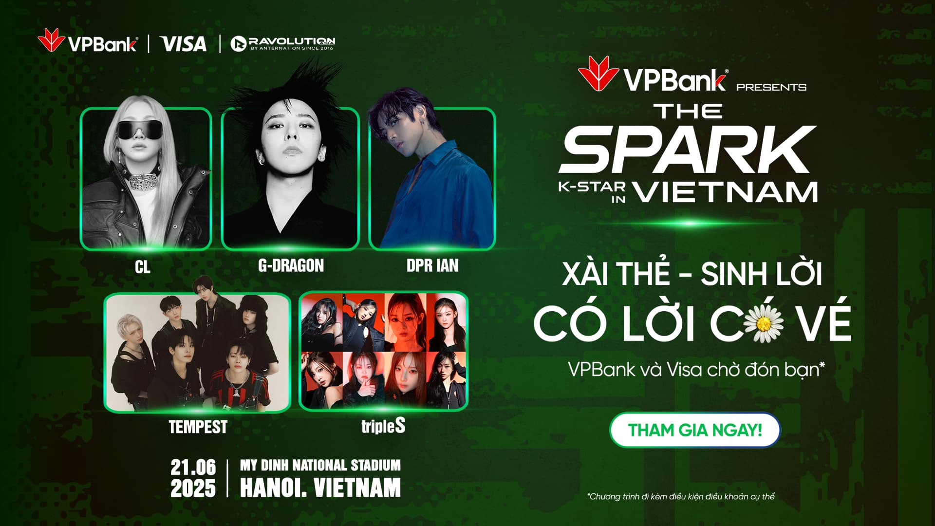 Mở thẻ cùng VPBank - Tham gia cùng thần tượng G-Dragon - Thủ tục nhanh gọn